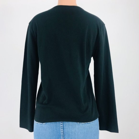 M & C Sportswear Top Size 3XL Black Santa Baby - Picture 4 of 8